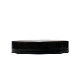 Black 58-400 PP Smooth Skirt Lid with Foam Liner